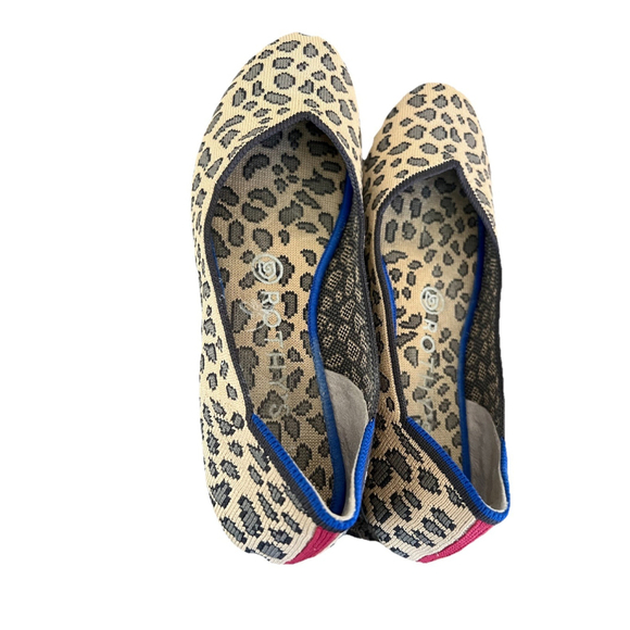 ROTHY’S RETIRED LEOPARD SPOTTED ROUND TOE FLATS SIZE 11 ( NO BOX ) - Picture 10 of 12